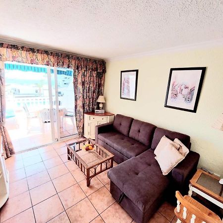 First Line Villa Floor Studio Apartment With Amazing Sea View Air Conditioned Just 50M From The Beach Costa Adeje Dış mekan fotoğraf