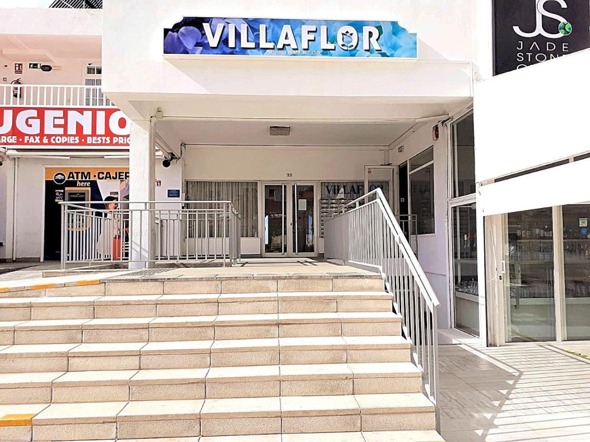 First Line Villa Floor Studio Apartment With Amazing Sea View Air Conditioned Just 50M From The Beach Costa Adeje Dış mekan fotoğraf
